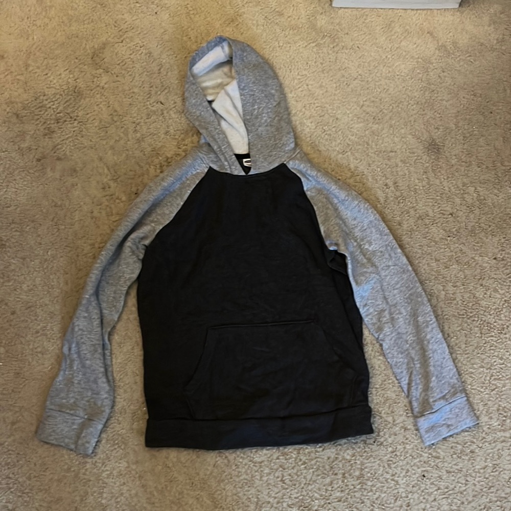 Black and grey hoodie